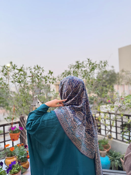 Pashmina Hijab - Blue