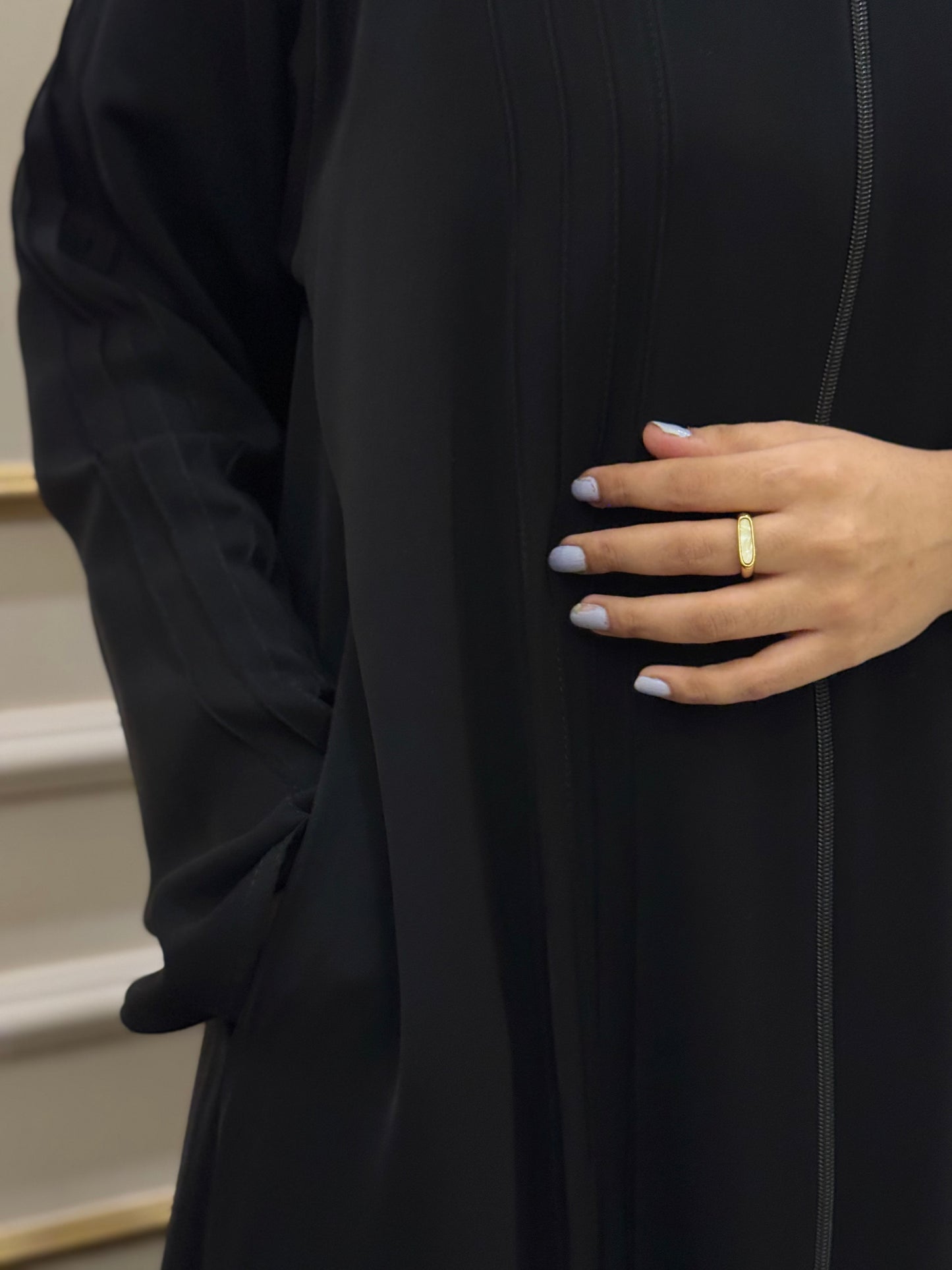 Noor zip Abaya