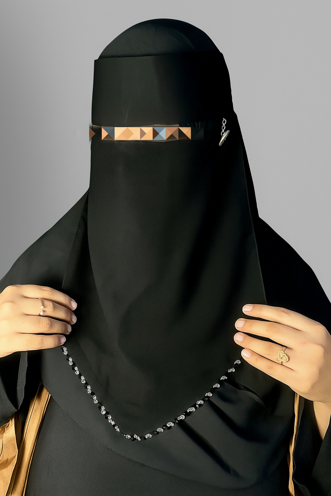 V shaped Saudi Niqab