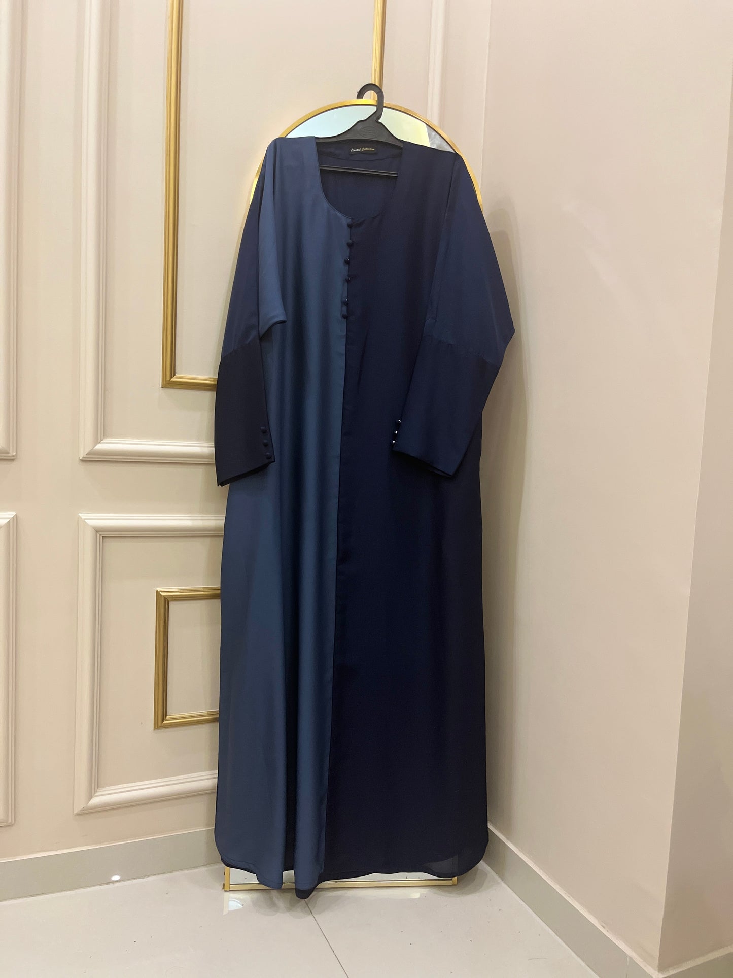 Dual Grace Abaya - Light and Dark Blue