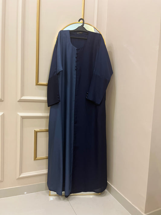 Dual Grace Abaya - Light and Dark Blue