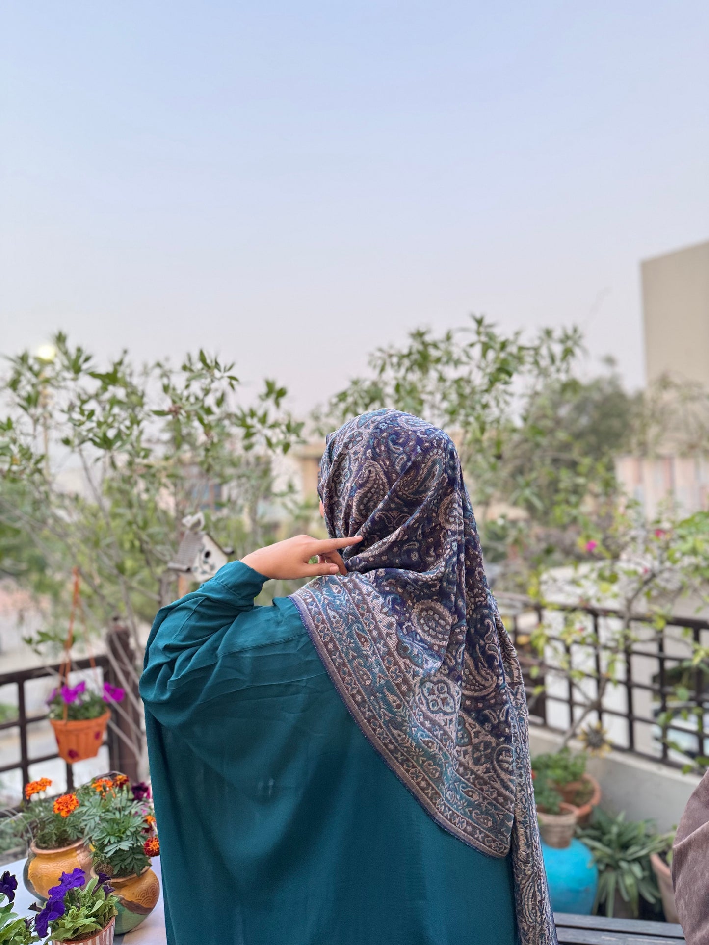 Pashmina Hijab - Blue